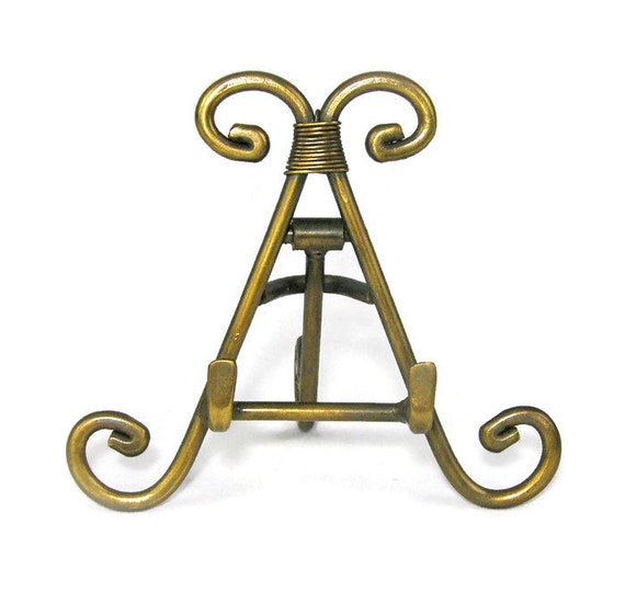 Brass Easels, Decorative Display Easels (7 Inches High)