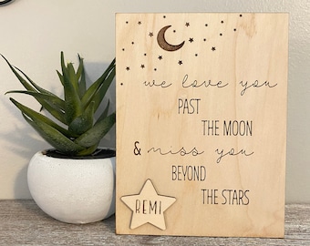 Memorial Keepsake | Bereavement Gift | Grief and Loss | Miscarriage | Stillbirth Gift | In Memory of | Love You Past the Moon | Sympathy