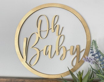 Oh Baby Shower Sign | Oh Babies Twin Baby Shower Sign | Twins Announcement | Pregnancy Announcement | Baby Shower Decor
