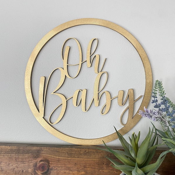 Oh Baby Shower Sign | Oh Babies Twin Baby Shower Sign | Twins Announcement | Pregnancy Announcement | Baby Shower Decor