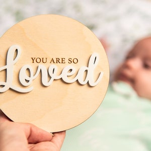 You Are So Loved Nursery Sign | Baby Shower Gift | Boho Nursery Wall Decor | Crib Sign | Pregnancy and Birth Announcement
