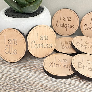 Pocket Tokens | Affirmations for Kids | Positive Affirmations | Gift for Kids | Confidence Builders | Emotional Tools for Kids | SEL Tool