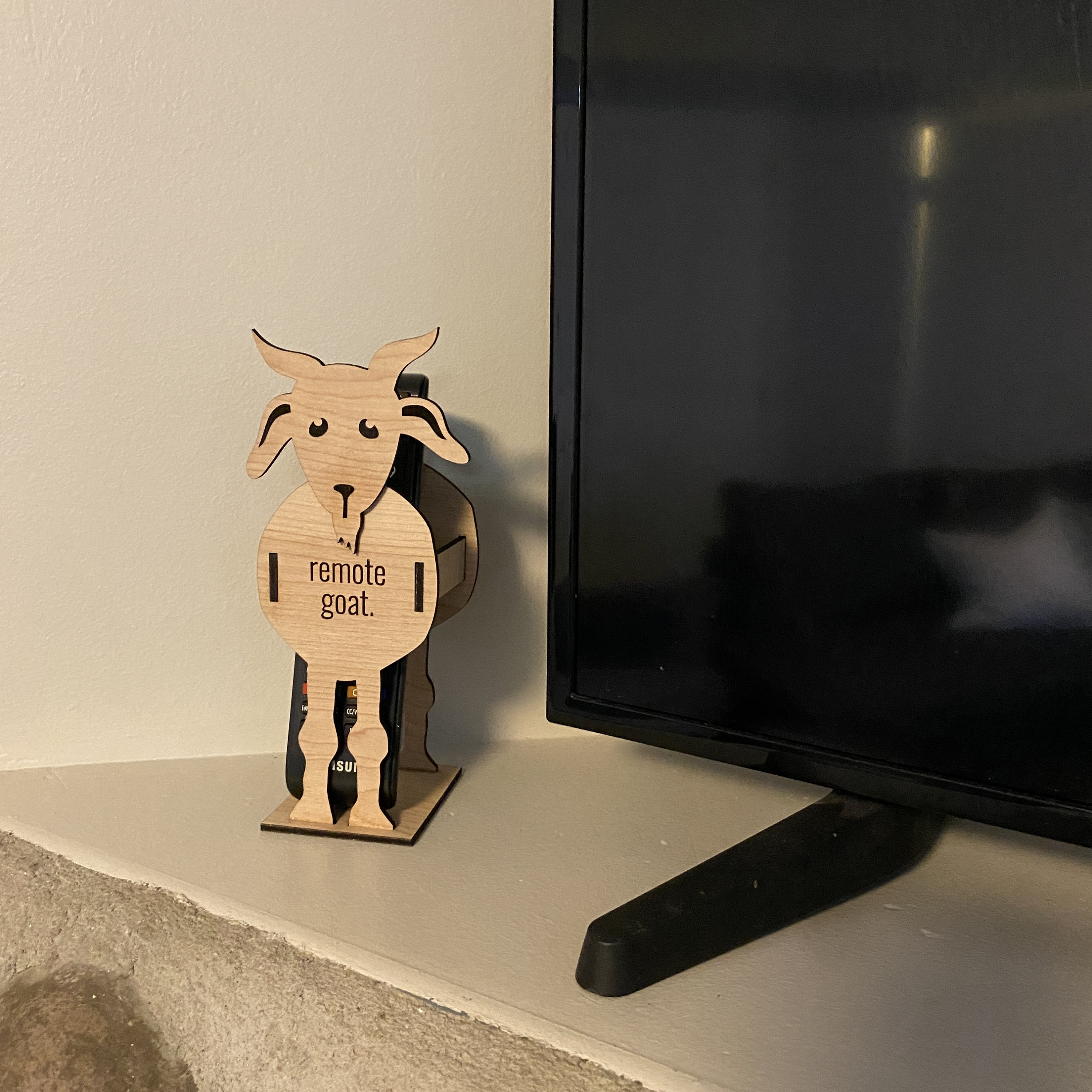 Remote Control Holder the Remote Goat Remote Caddy Gifts - Etsy