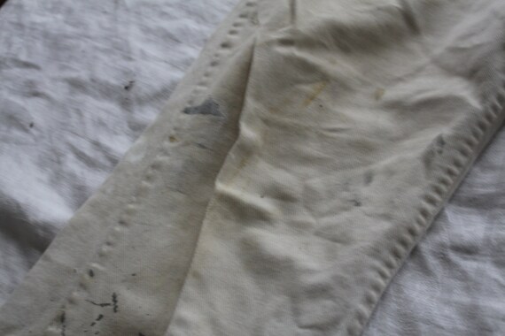 Vintage Distressed Levis White Tab 34x32 - image 3