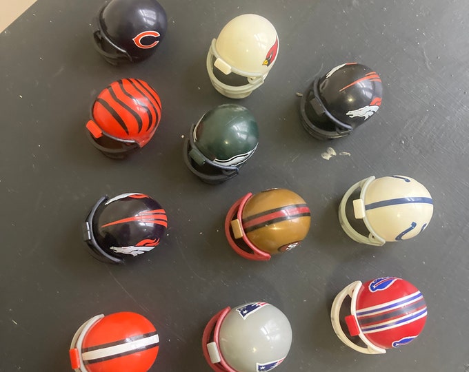 Miniature Collectible Football Helmet Lot Etsy