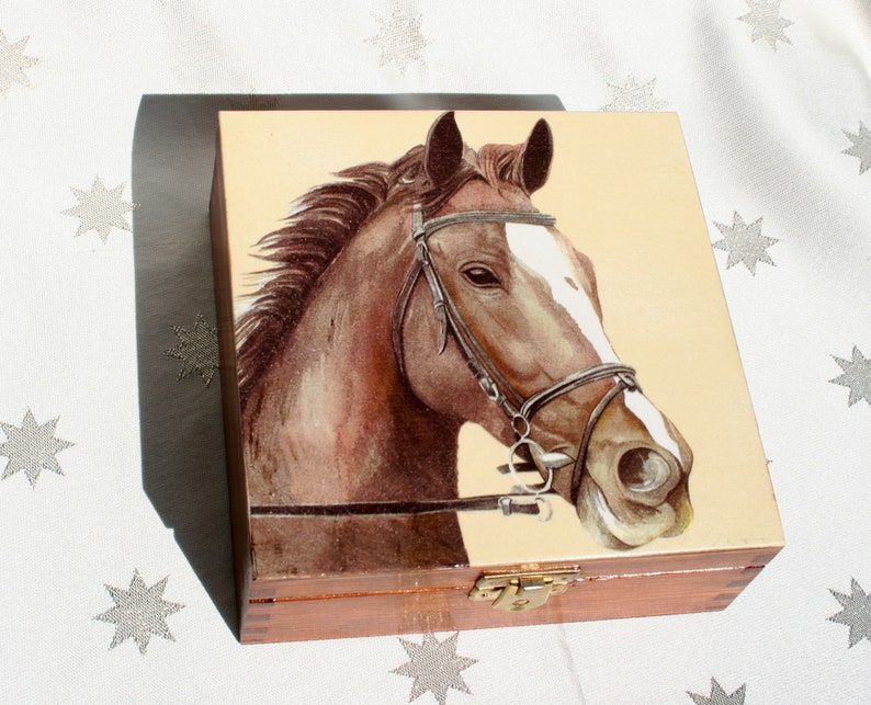 jewelry box horse, box for horse lover, jewelry storage, birthday gift for horse lovers image 4