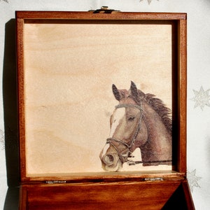 jewelry box horse, box for horse lover, jewelry storage, birthday gift for horse lovers image 3