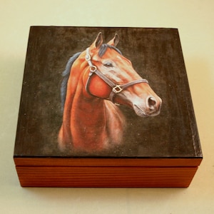 box horse, horse keepsake box, gift for horse lover, jewerly organizer, jockey gift