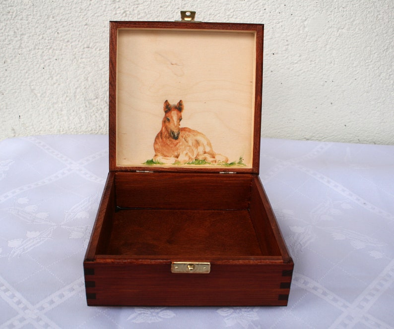 Jewelry box horses wood box horse box for horse lover Etsy