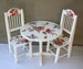 1:6 scale doll furniture, set of furniture for dollhouse, table and chairs, wooden furniture, 30 cms doll furniture 