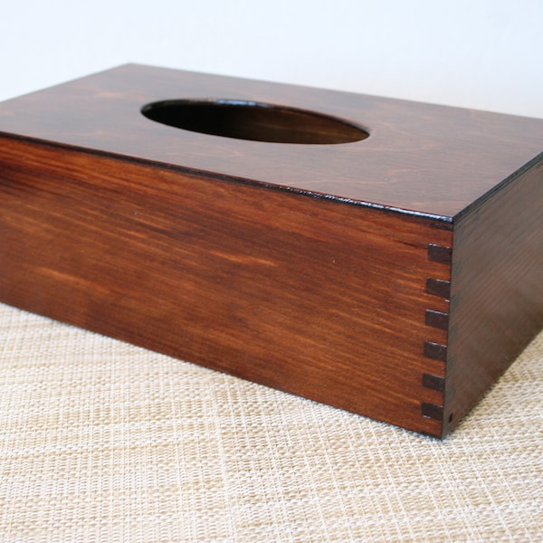 American chestnut colour tissue box, wood rectangular tissue box, bathroom decor, simple but elegant home decoration, gift for new home