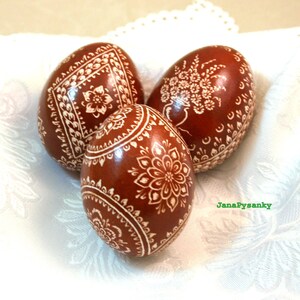 3 pcs easter eggs, real chicken eggs, traditional pysanky, kroszonka, polish pysanky, set of 3 pcs