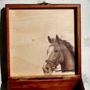 jewelry box horse, box for horse lover, jewelry storage, birthday gift for horse lovers image 7