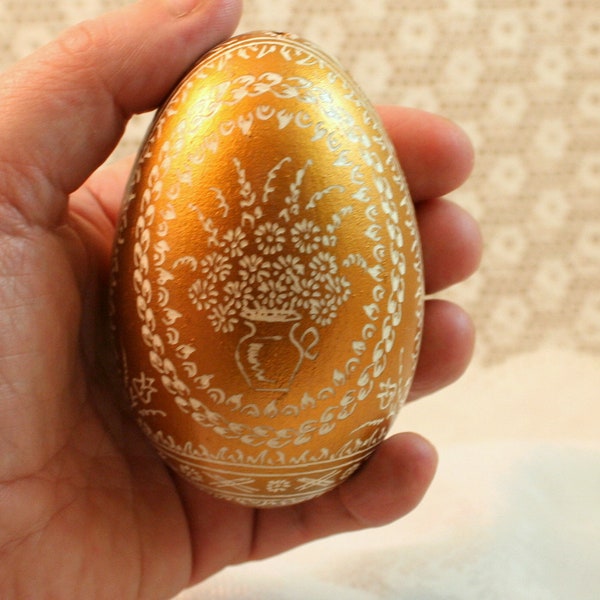 golden goose eggs, Easter eggs, handmade pysanky, unique eggs, gold eggs, gift for easter