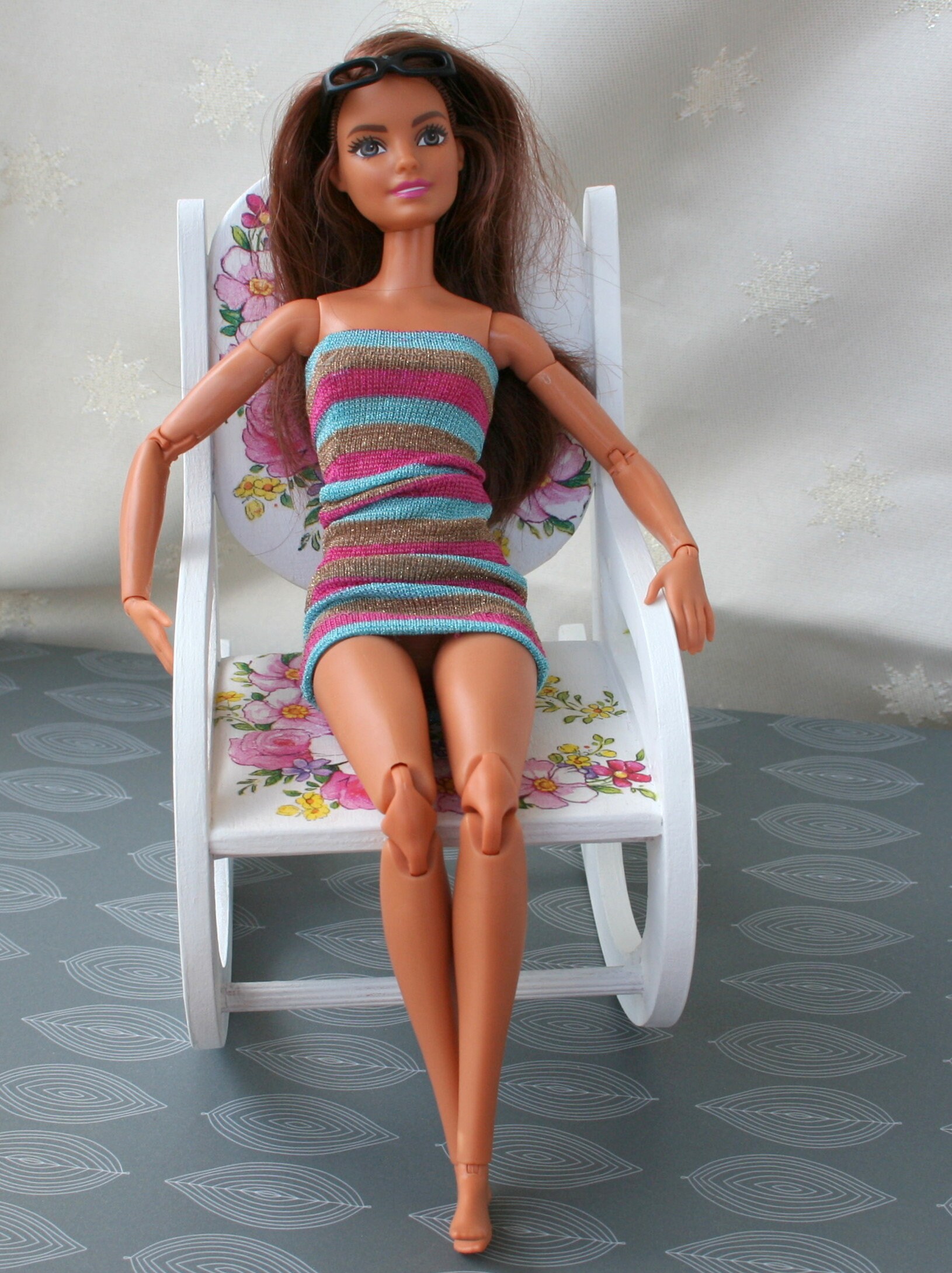 Rocking Chair for Doll 1:6 Scale Dollhouse Furniture Gift - Etsy