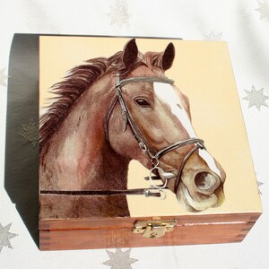 jewelry box horse, box for horse lover, jewelry storage, birthday gift for horse lovers image 2