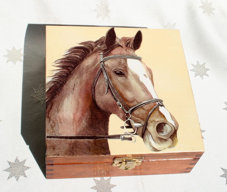 jewelry box horse, box for horse lover, jewelry storage, birthday gift for horse lovers image 2