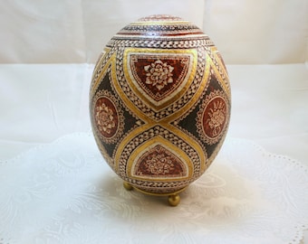 Ostrich Easter egg, large real ostrich egg , collectable pysanka, unique Easter egg, eggart, genuine easter egg, exclusive gift