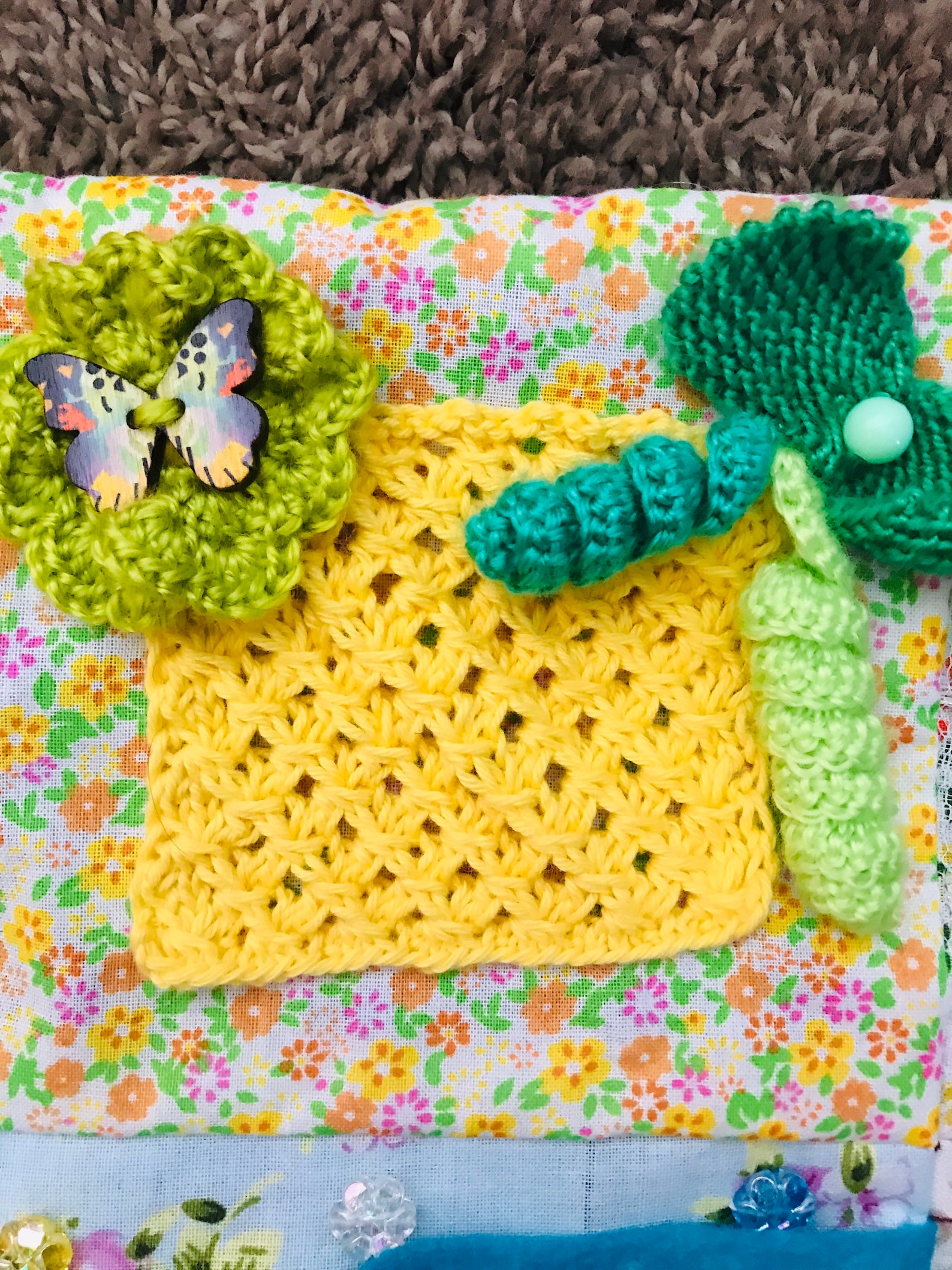 Sensory fidget blanket for dementia Alzheimers 15x20in free Etsy