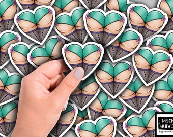 Ariel Mermaid Bum Sticker, waterproof, water bottle, laptop