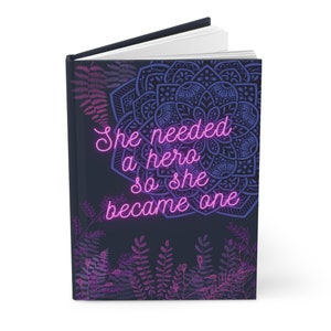 Women Empowerment Hardcover Journal, Encouragement Writing Gift, Inspirational Journal For Work, Girl Boss Notebook, Feminist Gift Idea, She