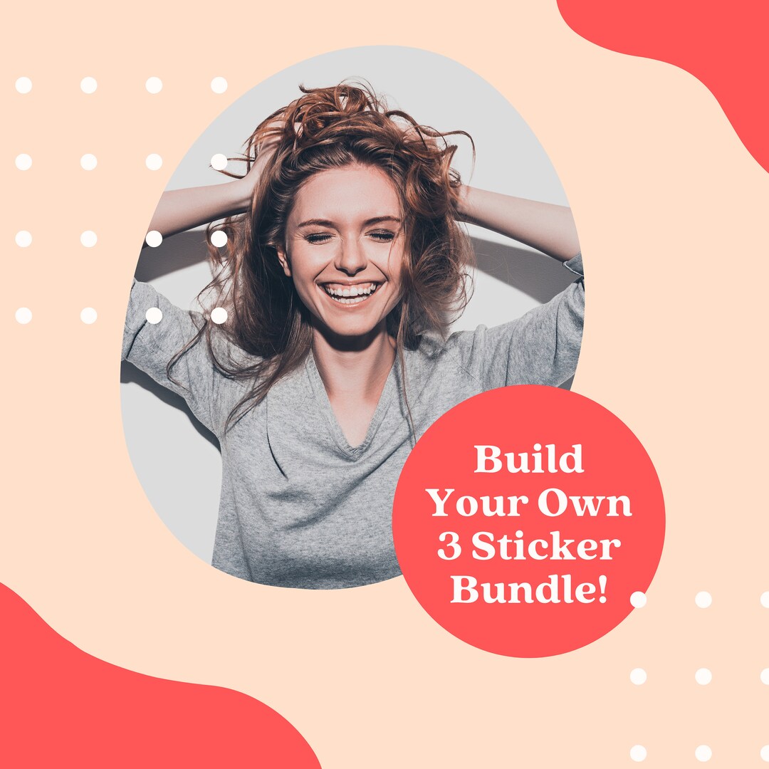 Build Your Own 3 Sticker Bundle, Vinyl Sticker Bundle, Mandala Stickers ...