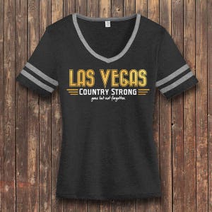 Vegas Strong, Country Strong, Vegas Strong Shirt, Vegas Strong T-Shirt, Vegas Shirts, Short Sleeve T-Shirt, Gift for Her, Las Vegas Shooting image 3