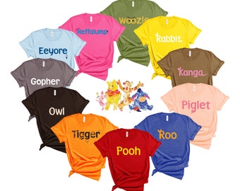 Pooh and Friends, Winnie the Pooh, Graphic Tee, Summer Shirt, Bee, Bumble Bee, Pooh Bear, Thinking Spot, Christopher Robin, Gift, Friend Tee