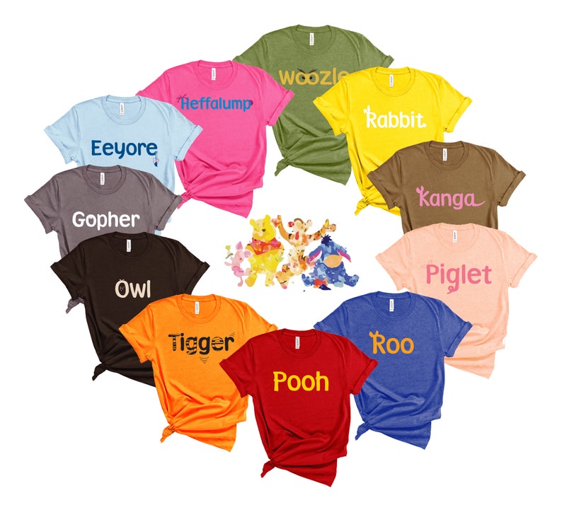 Pooh and Friends, Winnie the Pooh, Graphic Tee, Summer Shirt, Bee, Bumble Bee, Pooh Bear, Thinking Spot, Christopher Robin, Gift, Friend Tee 