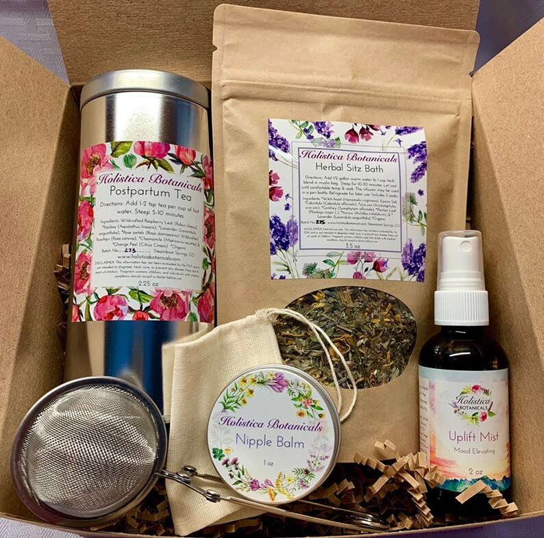 Postpartum Gift Set Organic Baby Shower Gift Pregnancy Gift Etsy UK