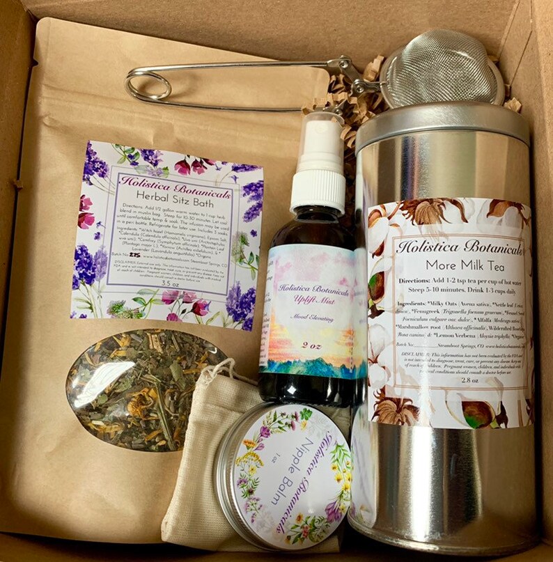 Postpartum Care Package New Mom Self Care Gift Set Organic ...