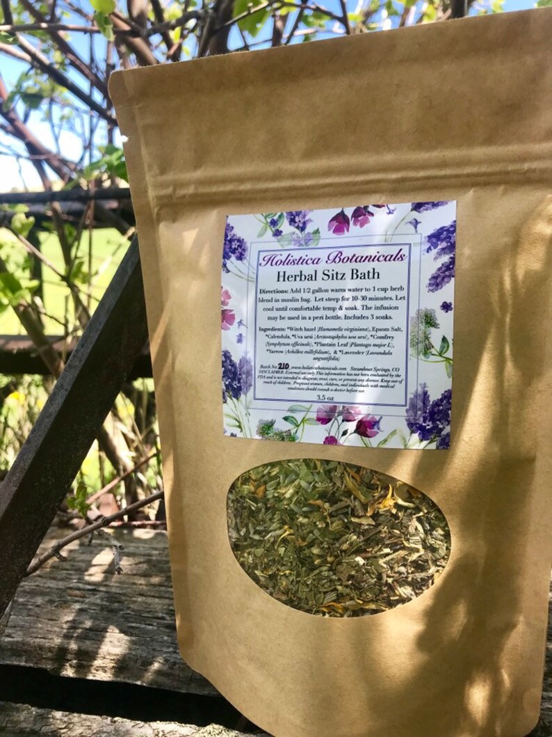 Organic Herbal After Delivery Bath, Herbal Sitz Bath, Postpartum Self