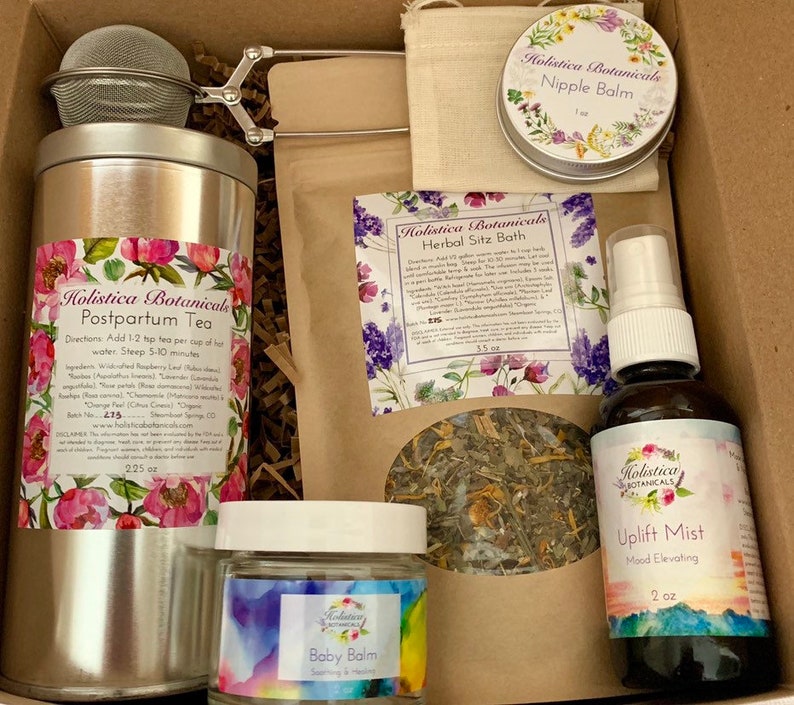Postpartum Care Package New Mom Self Care Gift Set Organic