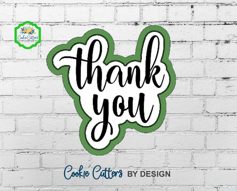 Thank You Cookie Cutter And Stencil Set – The Flour Box