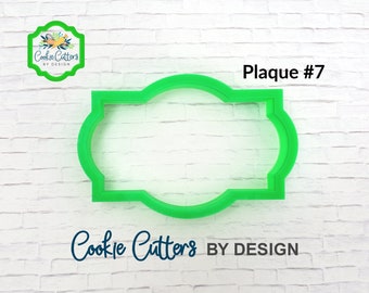 Plaque #7 Cookie Cutter