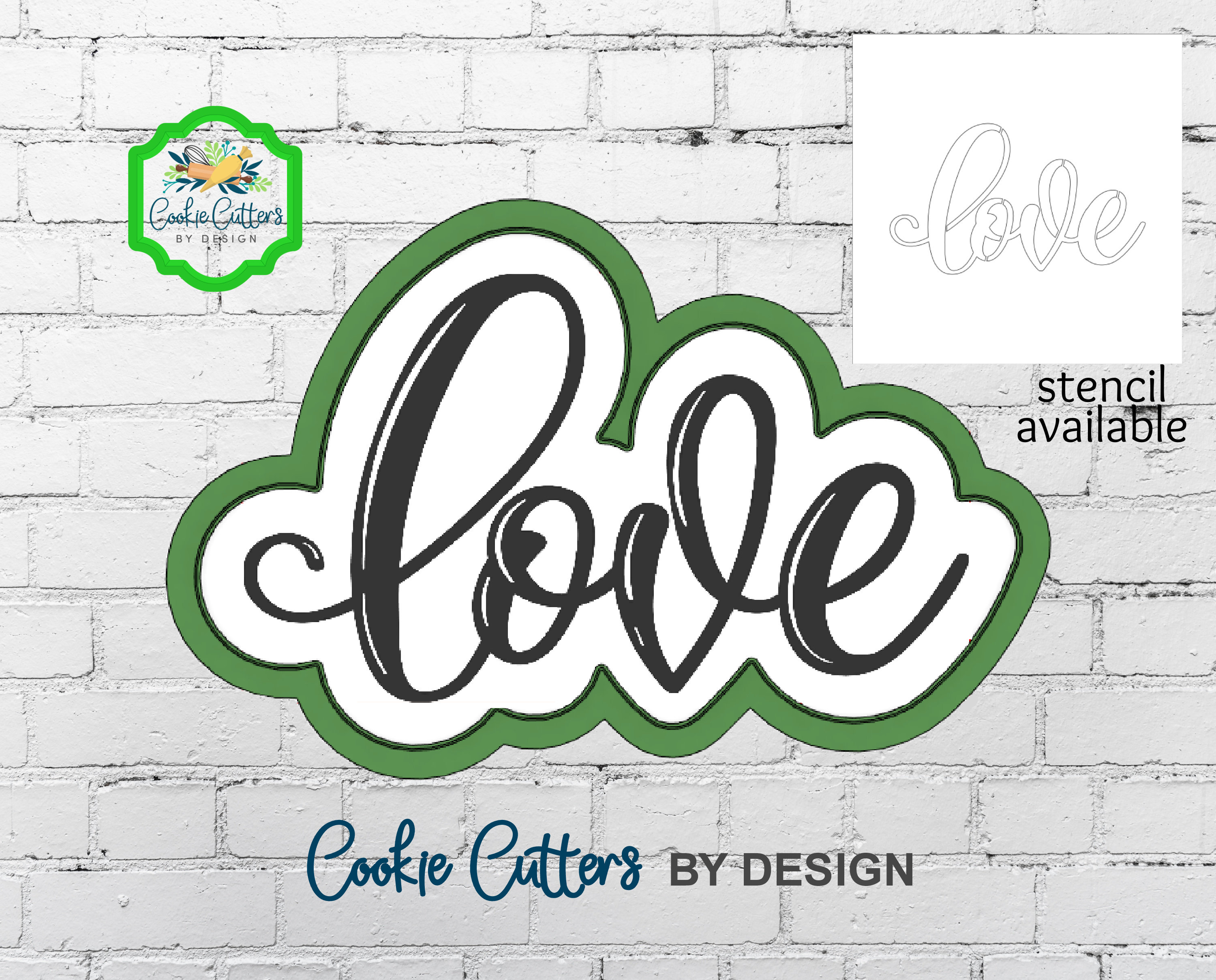 Love Word Cookie Cutter / Stencil Also Avialable Etsy