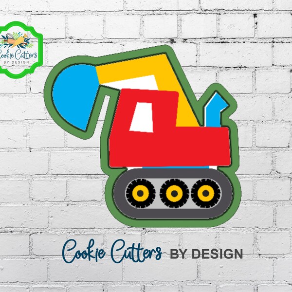 Excavator Cookie Cutter Etsy