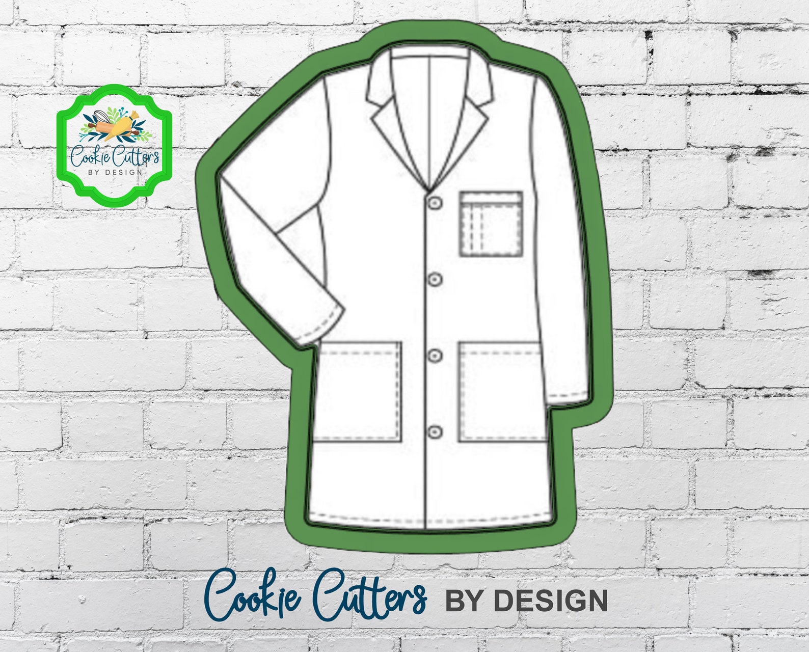 Lab Coat Cookie Cutter Etsy