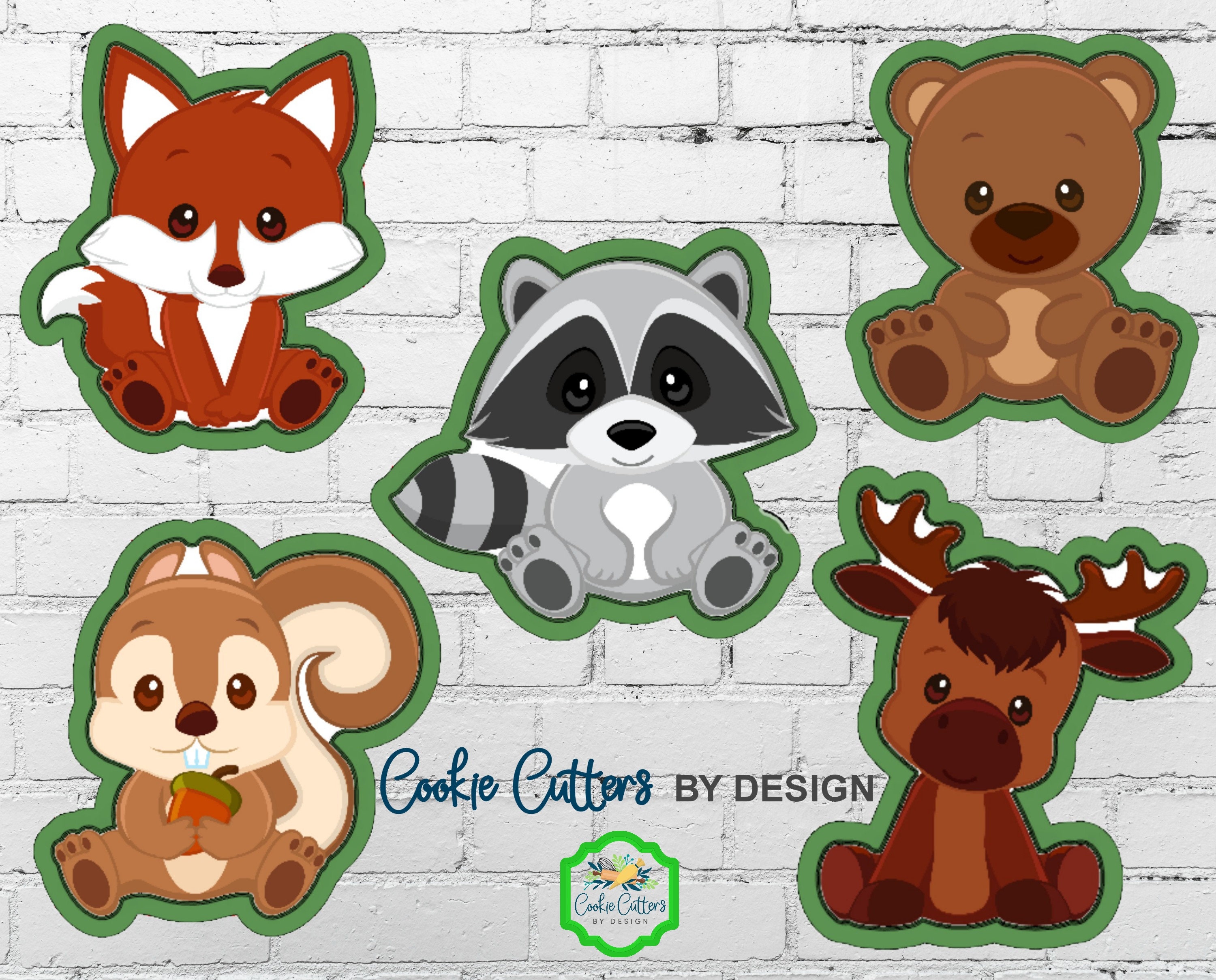 Woodland Animal Babies Cookie Cutters / Fox Cookie Cutter / Etsy Canada