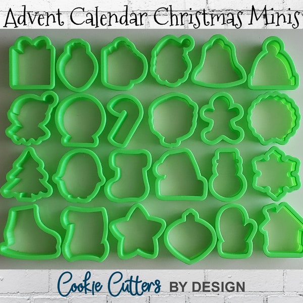 Advent Calendar Christmas Minis Cookie Cutters