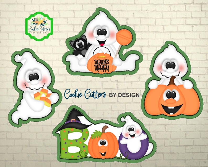 Boo Cookie Cutter Set / Halloween Cookie Cutter / Ghost Cookie Etsy