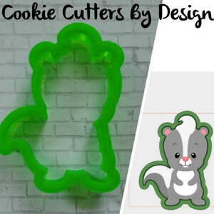 Skunk Cookie Cutter / Woodland Animal Cookie Cutter /  3D Cookie Cutters
