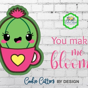 Valentine's Cactus in a Mug Cookie Cutter