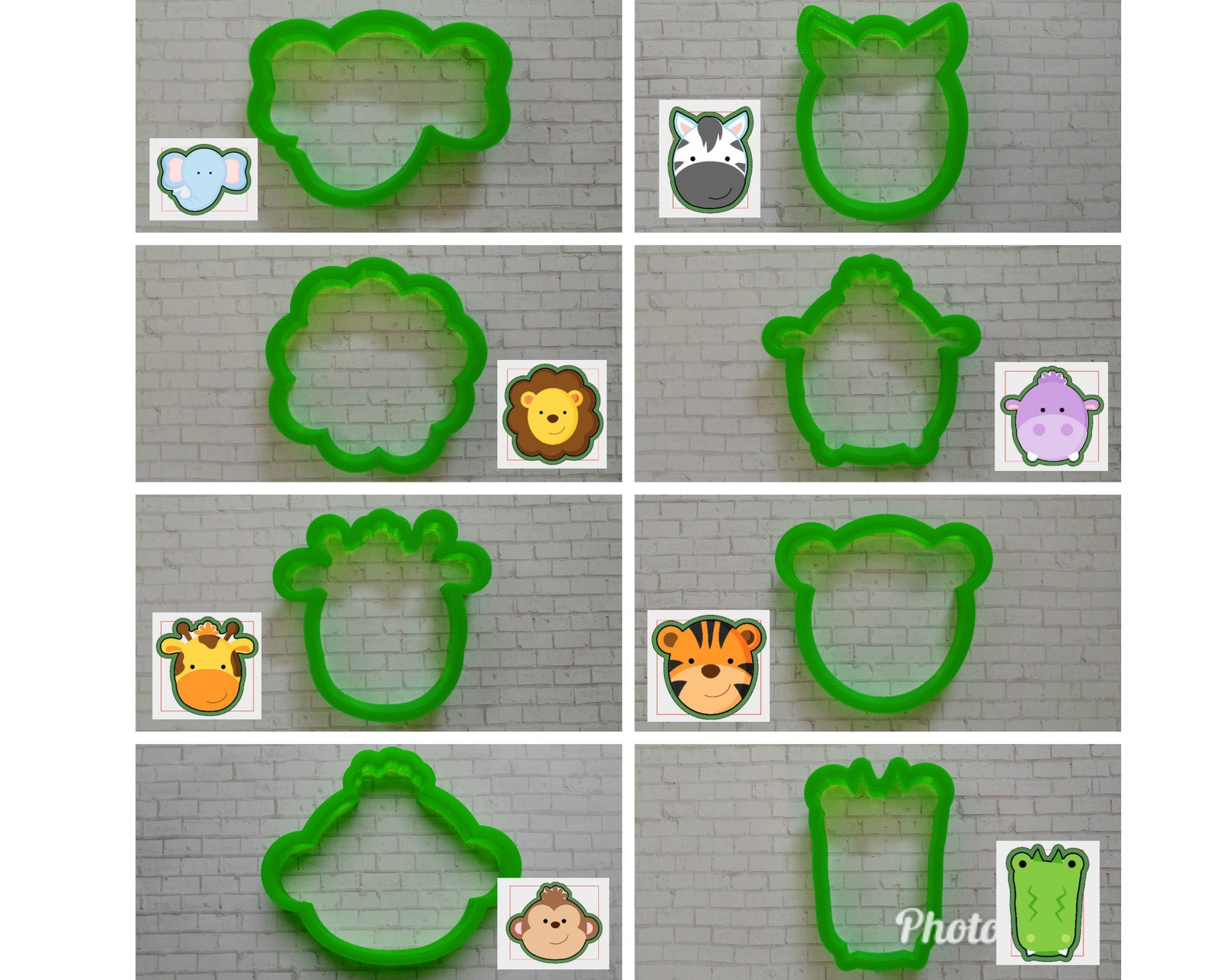 Zoo Cookie Cutters / Zebra / Giraffe / Hippopotamus / Lion / Etsy