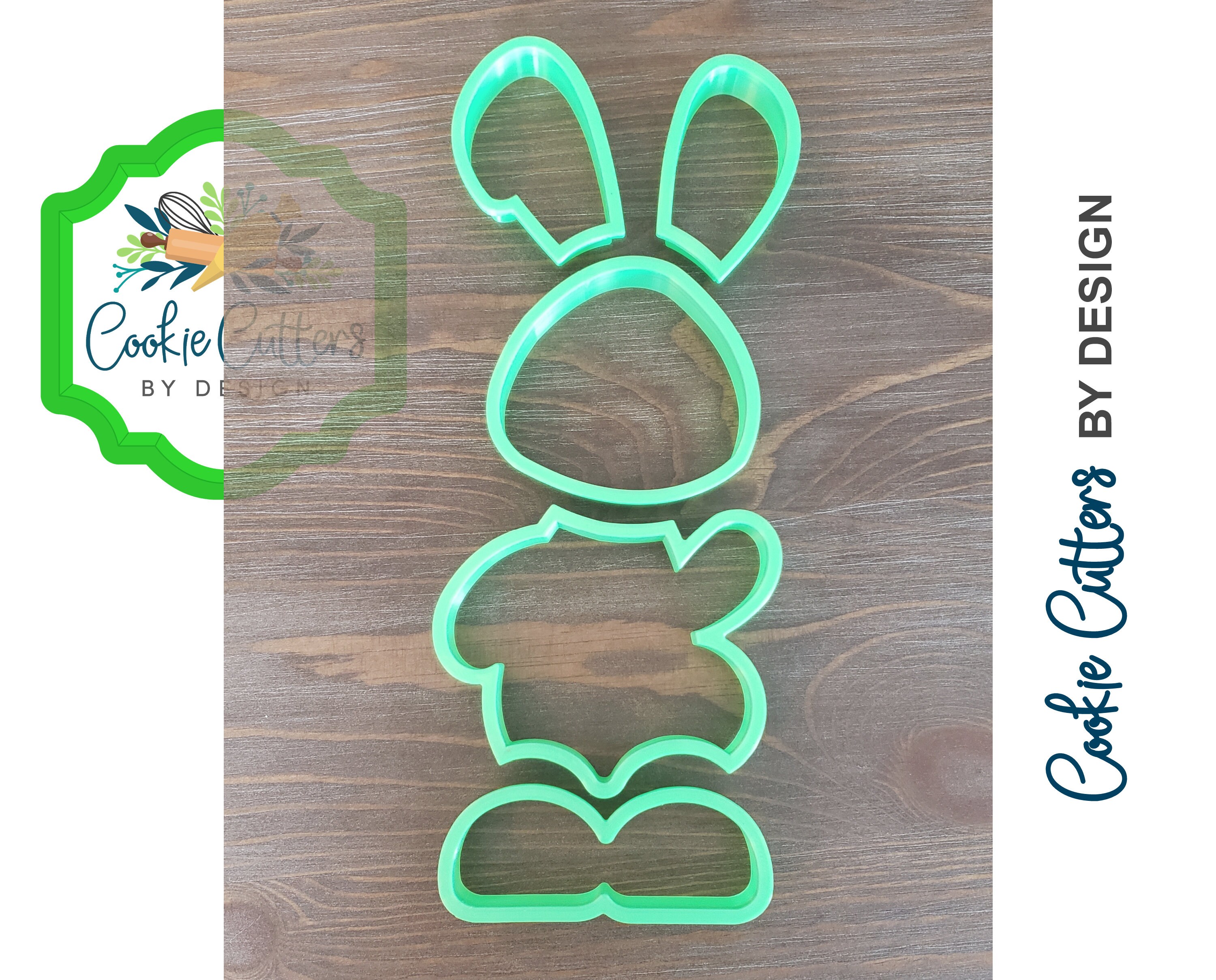 5 Cutter Stacked Easter Bunny Cookie Cutter Set Etsy UK
