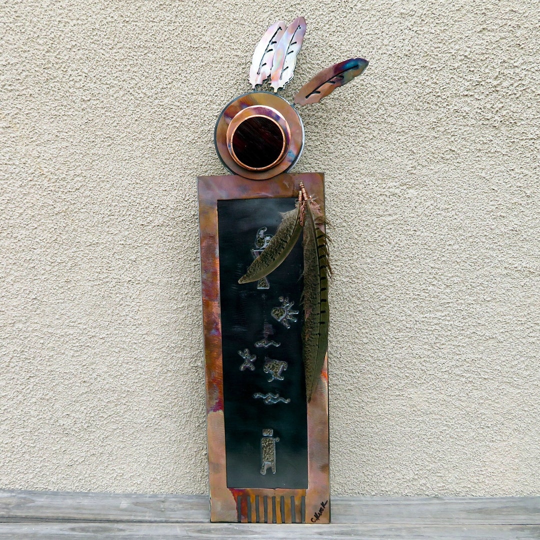 Menominee Metal Wall Art Authentic Native American Artlarge Steel and
