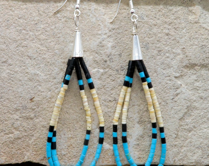 Native American Indian Jewelry Santo Domingo/kewa Turquoise & Shell