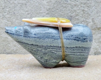 Zuni Fetish-Authentic Native American Animal Carving-Ricolite BEAR-Spirit Animal-Delvin Leekya
