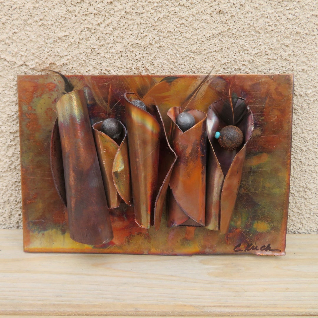 Native American Artauthentic Menominee Metal Artcopper PAPOOSE