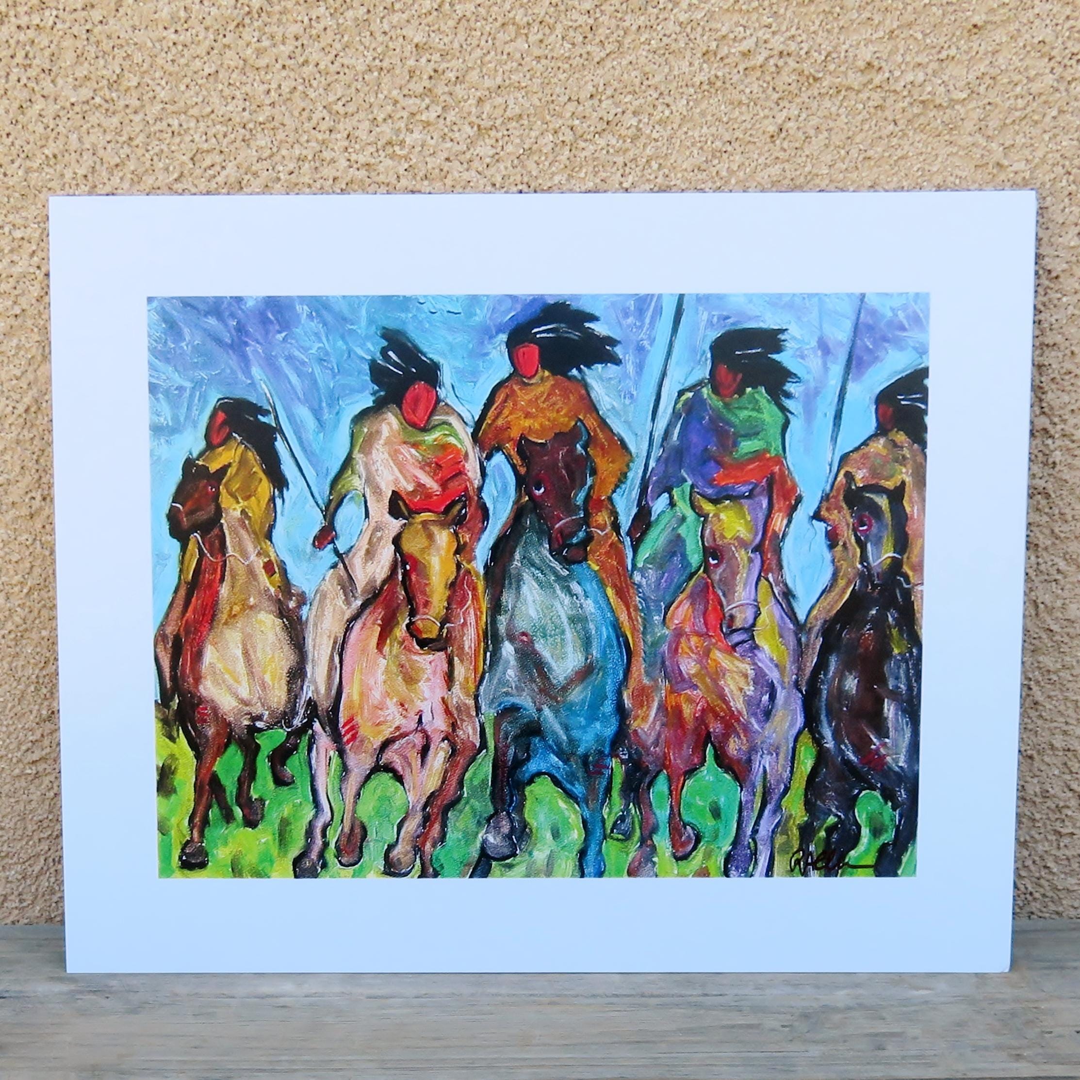 Native American Art - Navajo/dine Signed Print of Original Painting ...
